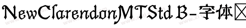 NewClarendonMTStd B字体转换